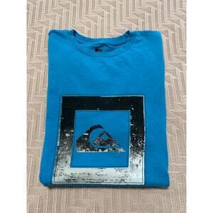 Quiksilver blue graphic short sleeve tee size M